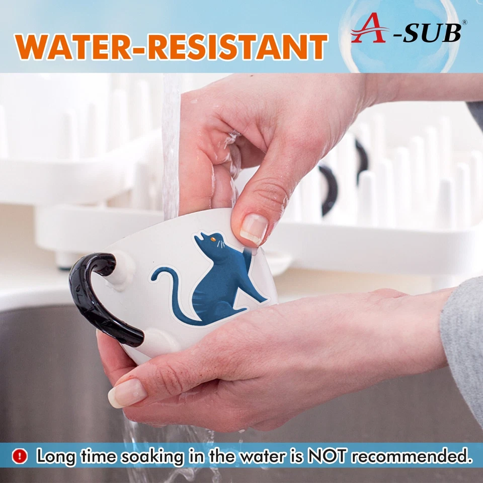 A-SUB Printable Vinyl Sticker Paper for Inkjet Waterproof Matte White 50-200 PK - Image 4 of 4