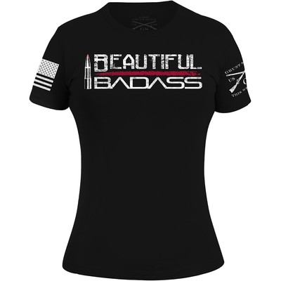 Grunt Style Women's Beautiful Badass T-Shirt - Black