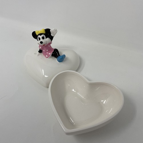 Vintage Minnie Mouse Schmuckschatulle Herz Schmuckschatulle Disney Japan ca. 70er Jahre - Bild 18 von 20