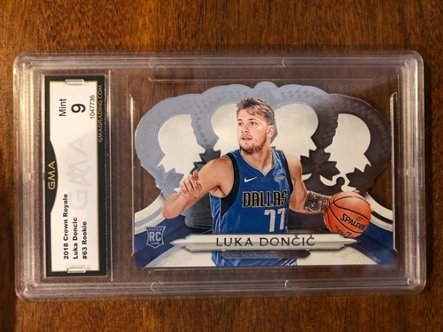 2018 Luka Doncic Crown Royale #63 Rookie RC GMA 9 Mint!!