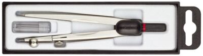 Rotring S0676530 Zirkel COMPACT Universalzirkel, bis Ø 320 mm, 130 mm, silber