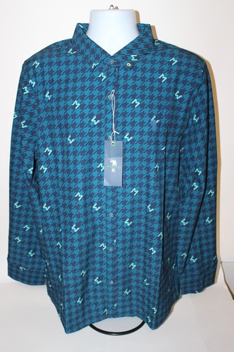 NUEVO CON ETIQUETAS $95 Camisa William "Bill" Murray Golf Pata de Gallo Manga Larga Botón: Talla L - Imagen 3 de 10