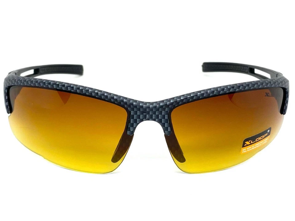 Gafas de sol Sport Wrap Driving Vision HD de alta definición antideslumbrante lentes ámbar Foto 3 de 4