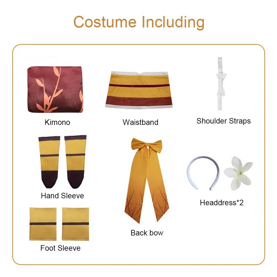 Bungo Stray Dogs Izumi Kyouka Cosplay Costume Women's Kimono Halloween Outfits - Image 3 of 4