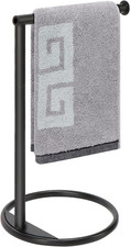 Hand Towel Holder Stand, Thicken Metal L Shape Hand Towel Rack, Small Towel Ring