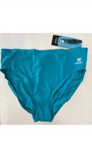 TYR Fitness Solid Hi-Waist High Bottom SwimSuit Seafoam Plus Size 24 34