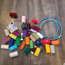 Lot Of 38 Pretty Punch Shoppettes Punch Embroidery Yarn Used  New Plus Ring