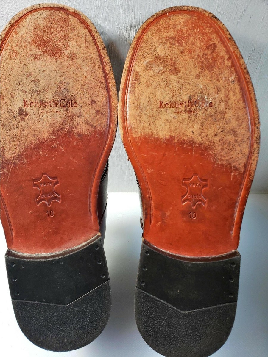Vintage Kenneth Cole Brown Woven Buckle Leather Sandals Made In Italy Size 9 Tan Vintage Kenneth Cole Brown Woven Buckle Leather Sandals Made  main image 2