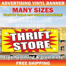 THRIFT SHOP Advertising Banner Vinyl Mesh Sign Free Shipping