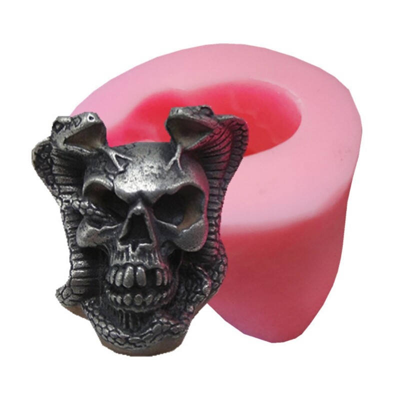 3D for Skull Ornaments Epoxy Resin Mold Silicone Moul