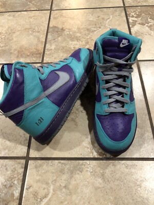 Vintage 2014 Nike ID Dunk High 605245-991 Hornets Philippians 1:21 Size 10 Shoes