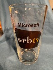 Microsoft webtv logo Pint Glass - MINT 1997 W...
