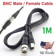 1M BNC Male to Female Cable CCTV Extension Coaxial Line Audio Video Coax Cable