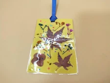 Handmade Japanese Pressed Flower Bookmark – Autumn Maple Leaves