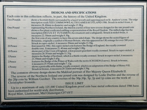 Großbritannien 1986 PP Münzsammlung Royal Mint - Bild 5 von 6