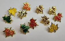 Decorative Maple Leaf Brads - split pins, paper fasteners