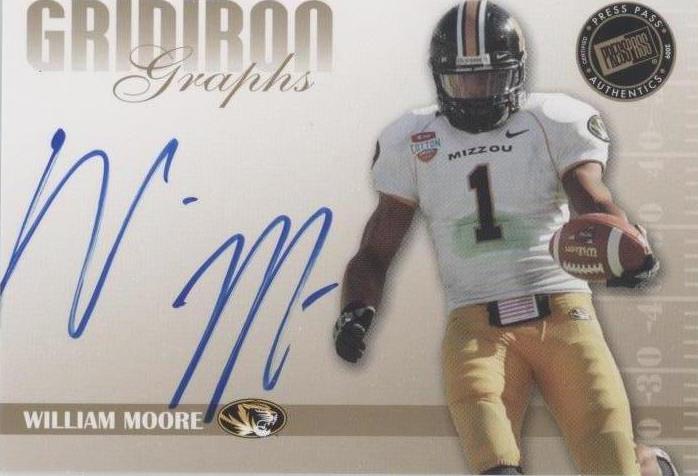 2009 Press Pass Signature Edition William Moore #GG-WM - 1 of 2