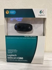 Logitech C260 NEW Widescreen Webcam Video Calling Recording Zoom
