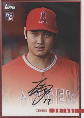 Shohei Ohtani Rookie Year 2018 Autographed Jersey Topps Authentic