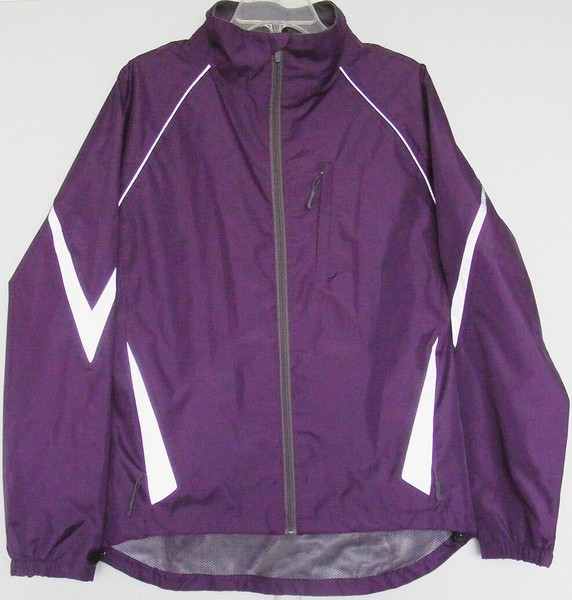 CRANE Hiking COAT Purple JACKET lightweight Zip pockets High Neck ~ Women sz M