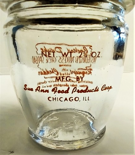 Vtg Cocktail Delight Cheese and Reese Pure Jelly Jars by Hazel Atlas with Caddy - Picture 5 of 11