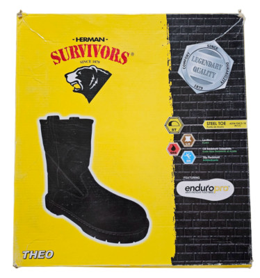 Herman Survivors Mens Theo Pull On Steel Toe Leather Work  display picture 3