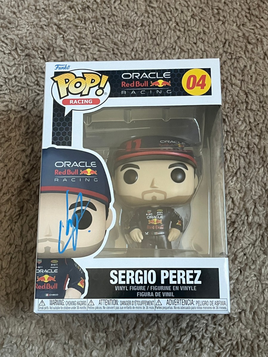 Sergio Perez signed Funko Pop JSA COA Rare F1 Red Bull Auto
