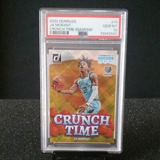 2022 DONRUSS JA MORANT CRUNCH TIME DIAMOND PSA 10 GEM MT