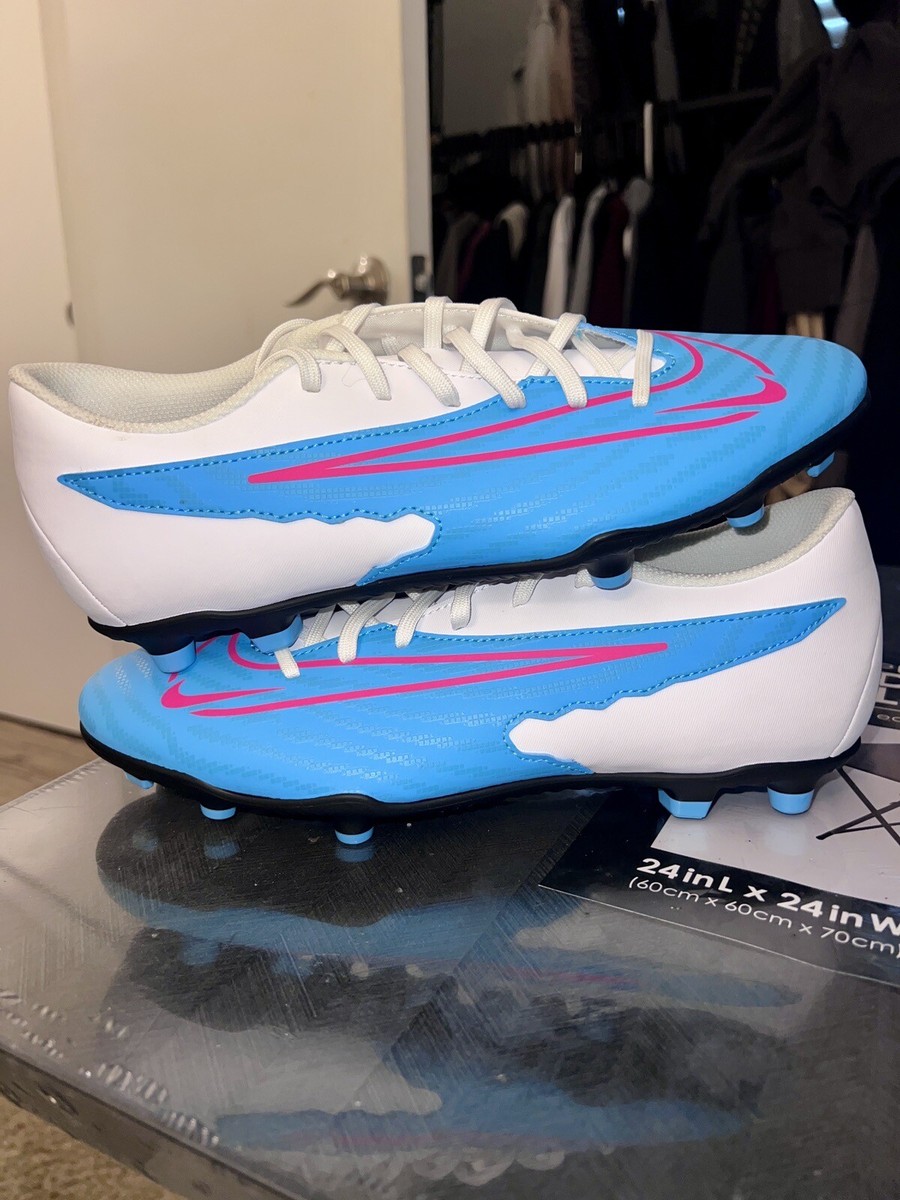 Nike Phantom GX Club MG Blue White Soccer Cleat DD9483-446 Nike Phantom GX Club MG Blue White Soccer Cleat DD9483-446