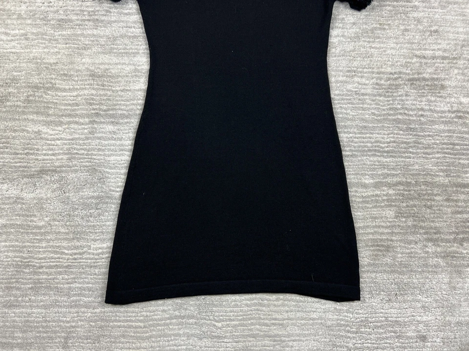 Guess Sweater Dress Womens Medium Black Wool Acrylic Knee Length - Image 3 of 4