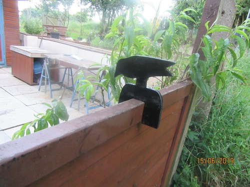 Stooping wooden Garden crow fence Top ornament Feature - Picture 3 of 3