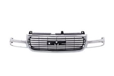 Black Grille With Chrome Frame For 1999-2002 Gmc Sierra 2000-2006 Gmc Yukon Black Grille With Chrome Frame For 1999-2002 Gmc Sierra 2000-2006 Gmc Yukon