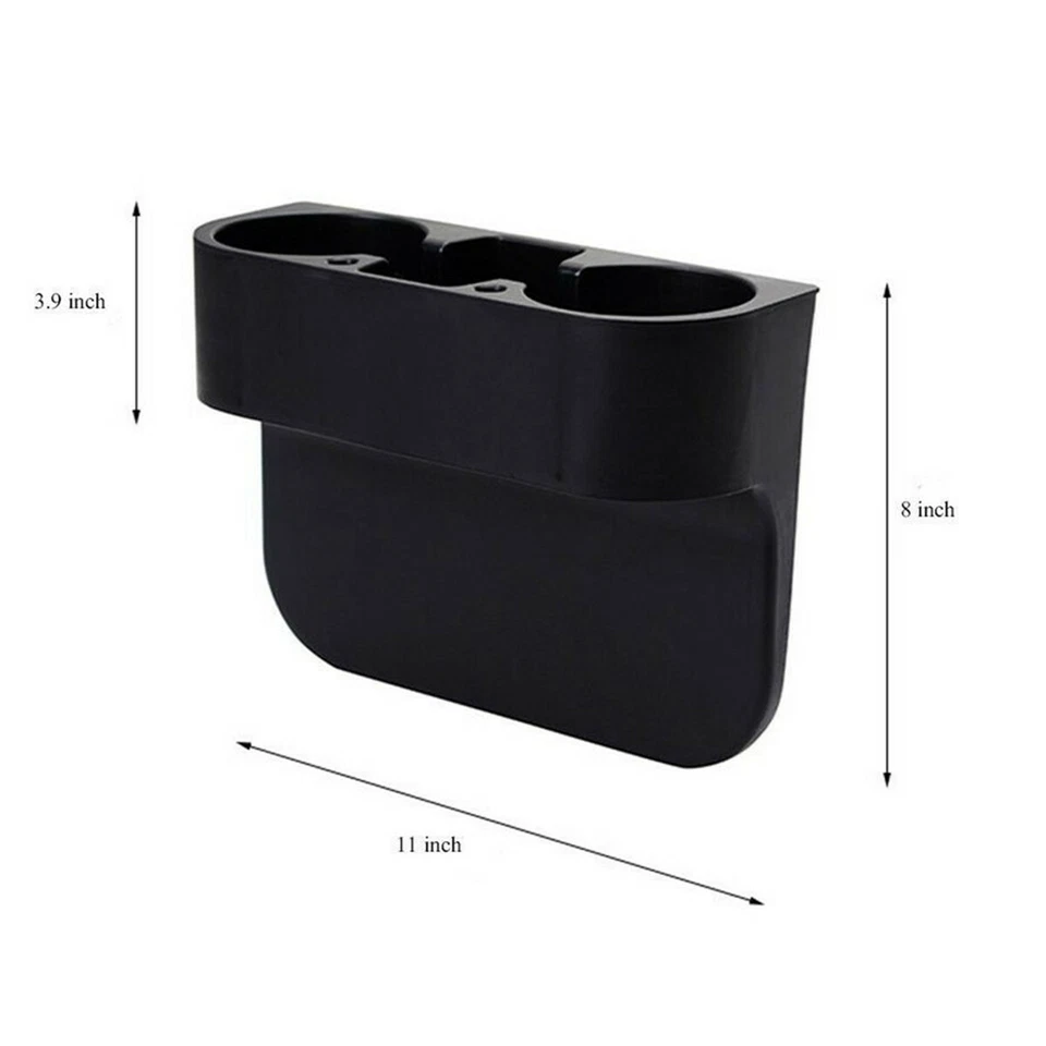 Car Seat Gap Storage Box Cup Holder Side Pocket Organizer Styling Accessories - Image 3 of 4