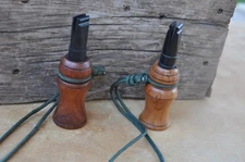 Custom Crow Calls, made from Hardwood with para cord lanyard