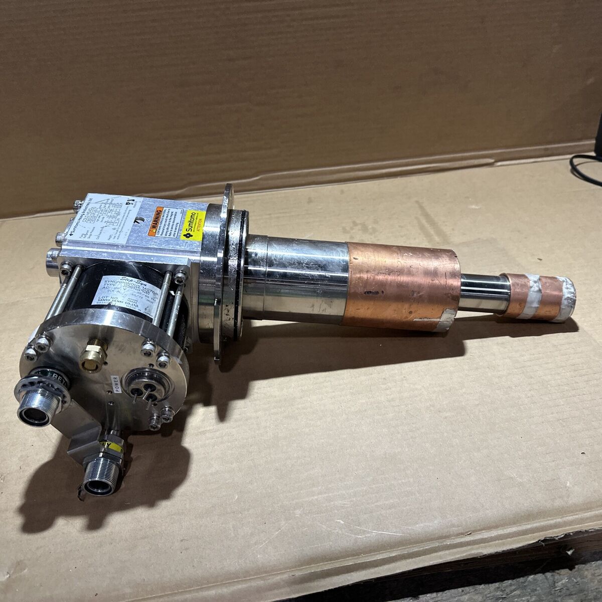 Sumitomo Heavy Industries RDK-408T Cold Head Cryocooler SRDK Sumitomo Heavy Industries RDK-408T Cold Head Cryocooler SRDK