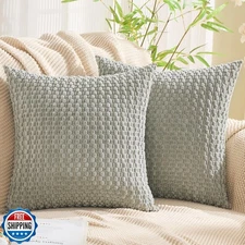 GAWAMAY Decorative Throw Pillow Covers 20x20 Inch Set of 2 for Living Room Co