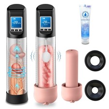 Electric Vacuum Penis Pump - 6 Suction, 9 Vibration Intensities, LED Display