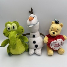 Disney Plush Lot Of 3 Swampy Olaf Winnie The Pooh Olaf Is 10 Inches Parks
