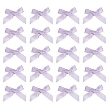 20 pcs Mini Hair Bow, 2" Cute Satin Bows Hair Clips Barrettes Pins, Purple