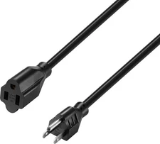 Best Buy essentials- 25' 16 AWG Indoor/Outdoor Extension Power Cord - Black