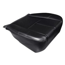 Driver or Passenger Side Bottom Replacement Leather Seat Cover Black