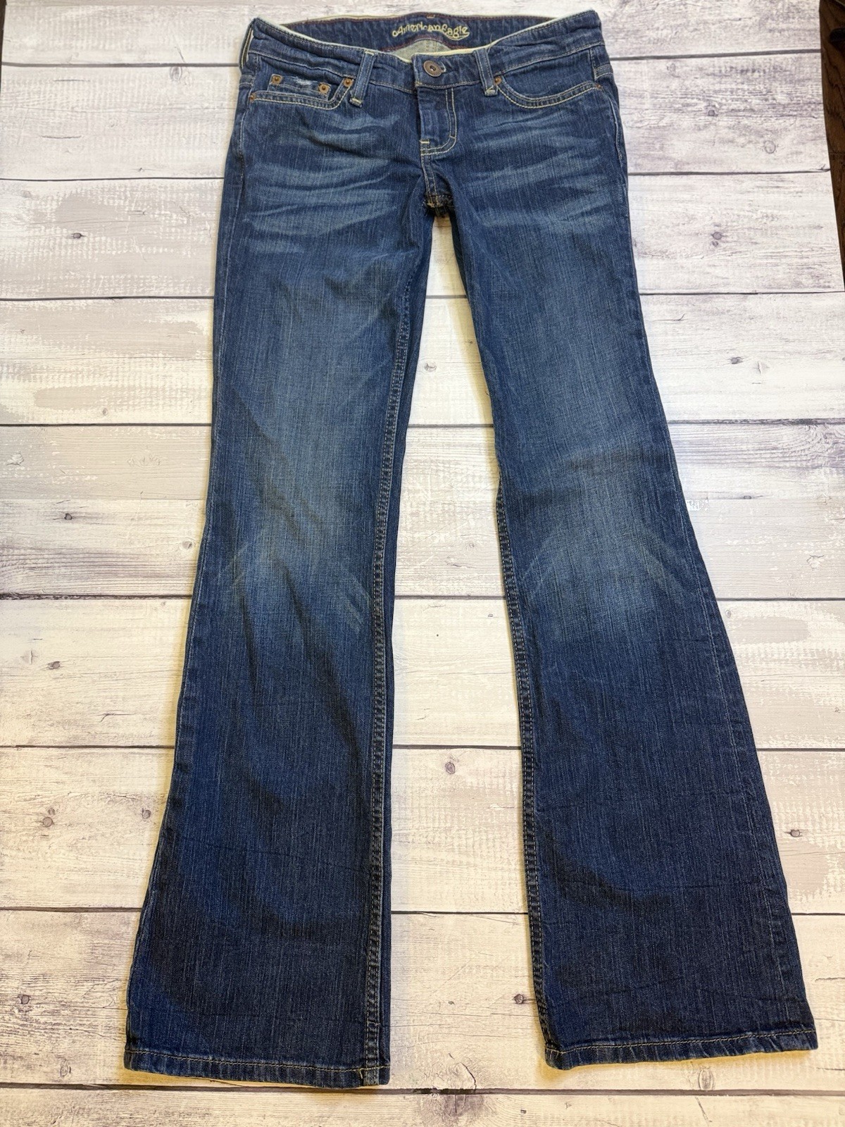 Womens 4 Reg Hipster Flare Boho Hippie Faded Casual
