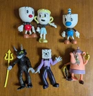6 Cuphead Figures with McFarlane Mystery Buildable pieces Lot