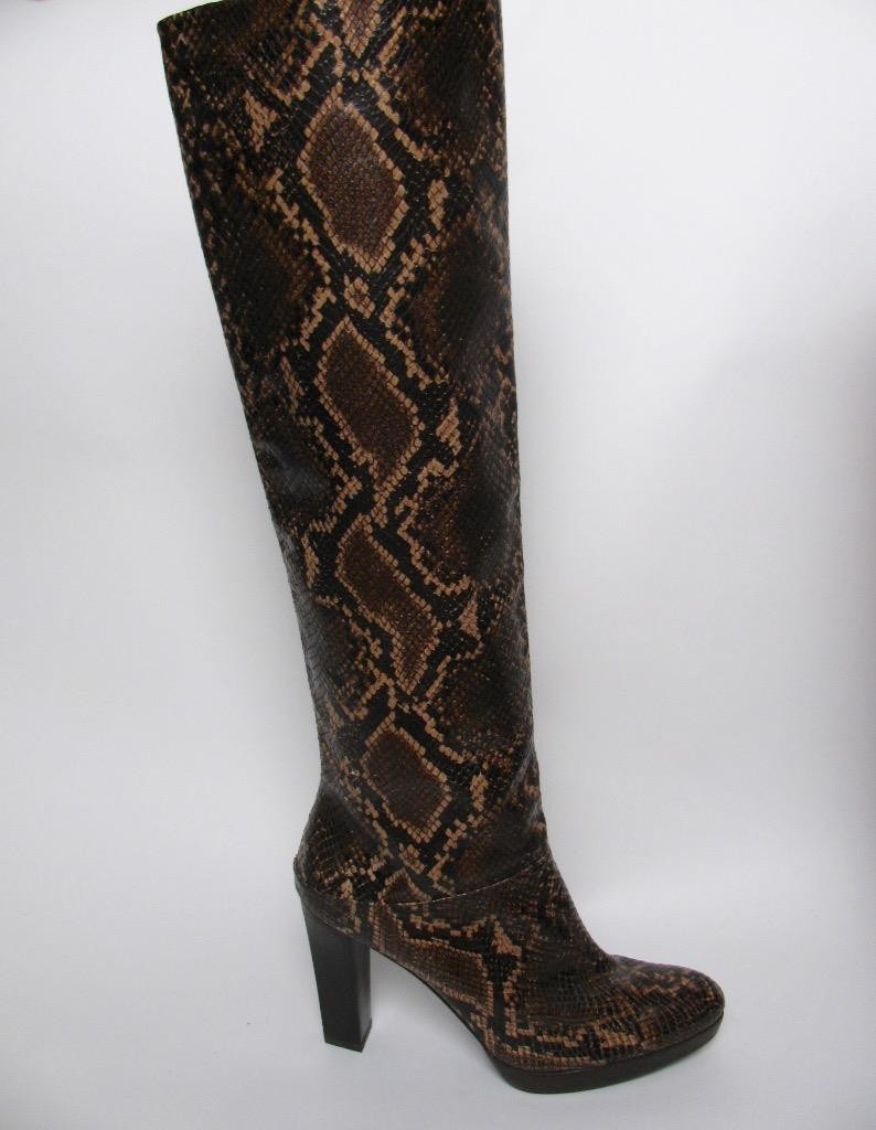 STUART WEITZMAN BOOTS PYTHON SNAKE PRINT LEATHER … - image 8
