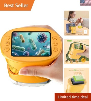 1000X Handheld Digital Microscope for Kids: Pocket Microscope with 2.0'' IPS S...