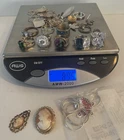 Vintage Sterling silver jewelry lot rings parts pieces scrap recovery wearable!