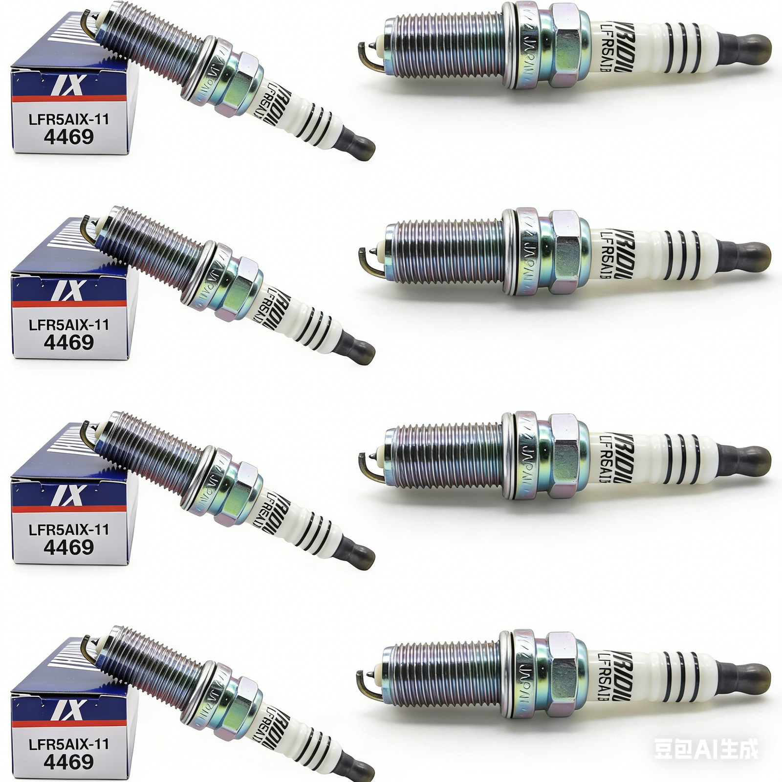 4Pcs NGK LFR5AIX-11 Iridium Spark Plugs For Hyundai Nissan Infiniti Yamaha 4469