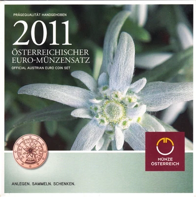 AV-VD Österreich 2011 KMS Kleinmünzensatz 1 Cent - 2 Euro 2354 - Bild 1 von 4