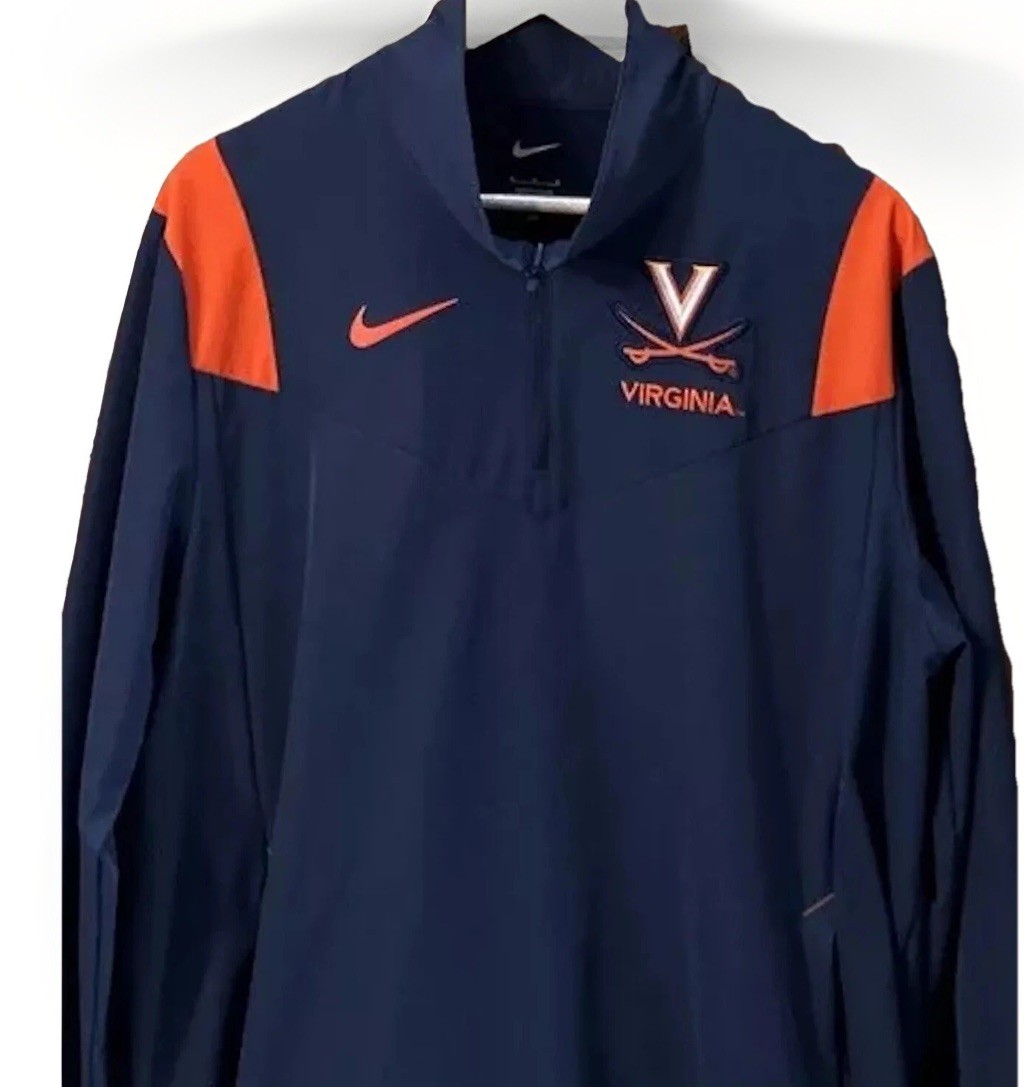 SACAI X NIKE Maglione Uomo Nike On Field University Of Virginia 1 4 Zip UVA Cavaliers Med