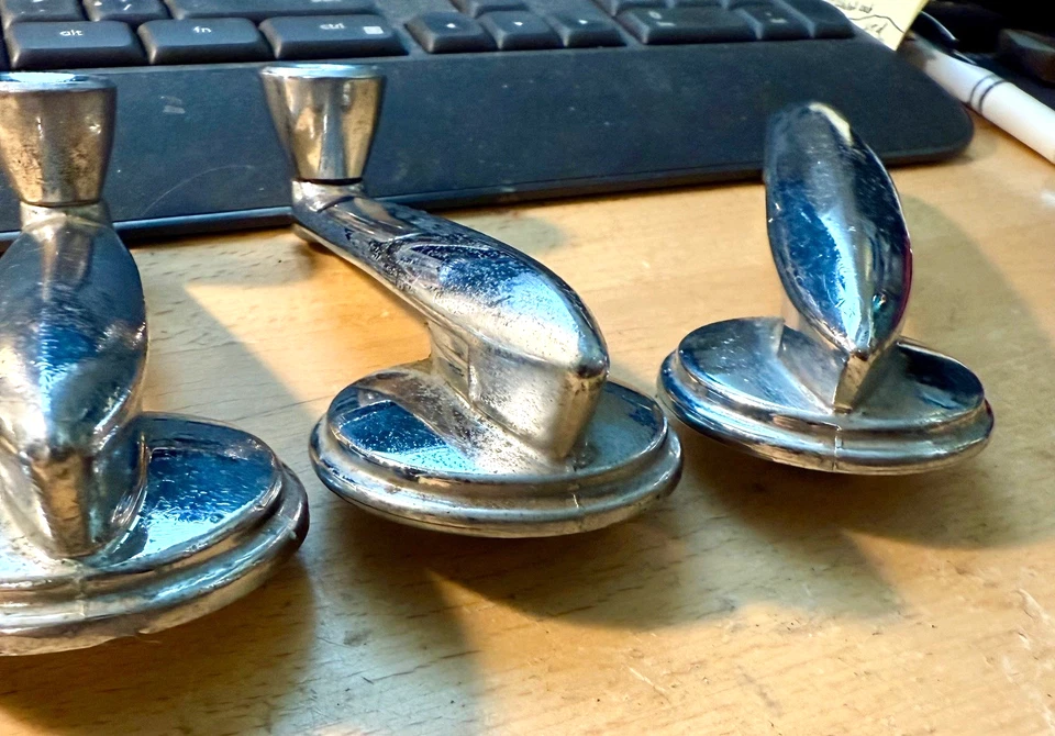 Mercury 1949-50 interior manijas de puerta bielas de ventana resto varilla circa años 40 50 merc Foto 4 de 4